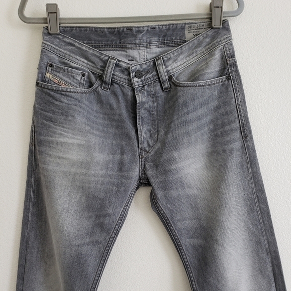 Diesel Men's Viker Regular Straight Fit Jeans size W 27 L 30 Wash 008QP or Gray - Picture 3 of 16
